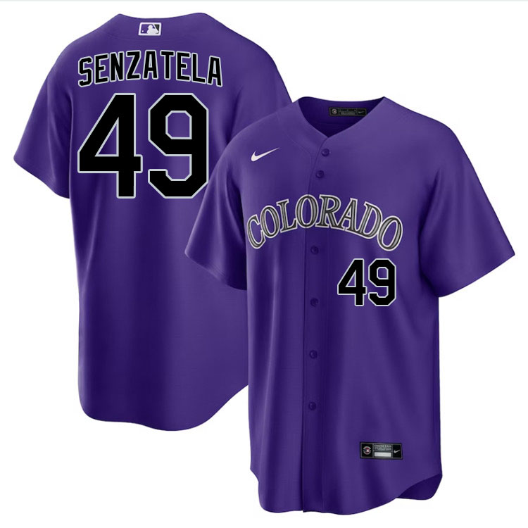 Antonio Senzatela Colorado Rockies Jersey,Uniforms,Gears Stitched-Purple